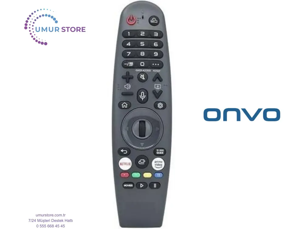 Onvo OV85500 Webos Televizyon Kumandası-Mikrofonlu