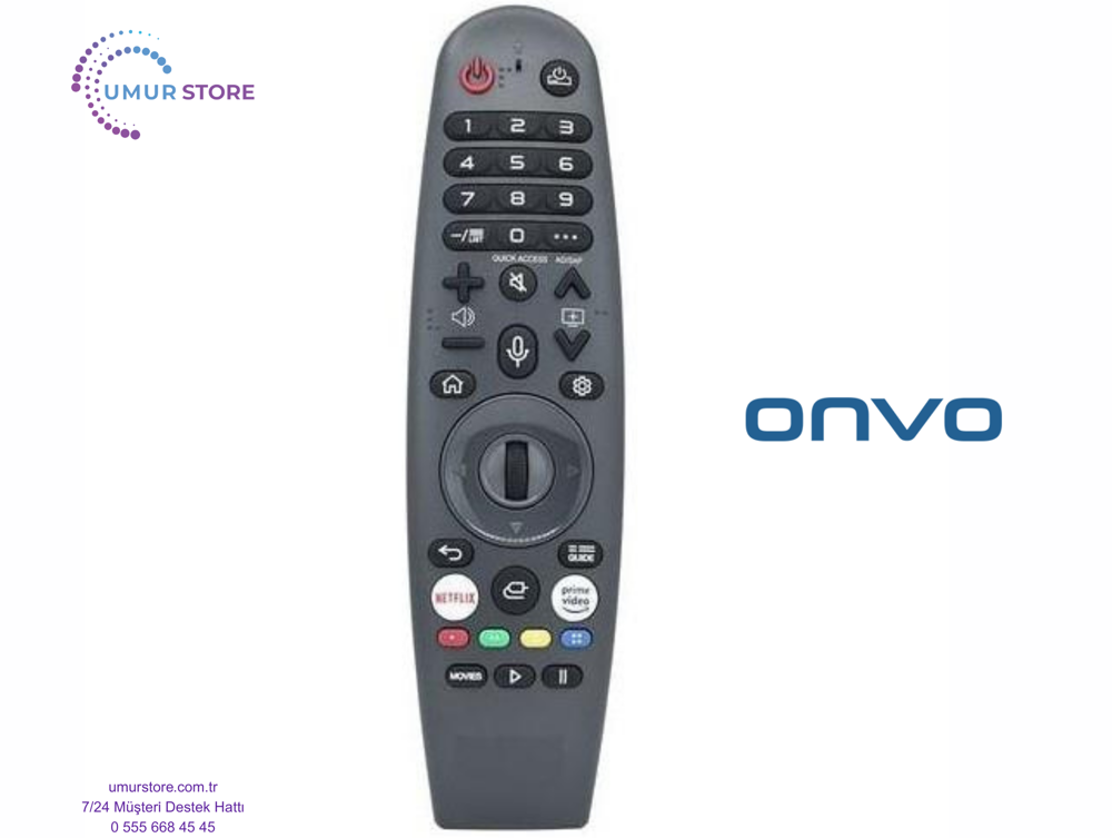 Onvo OV98500 Webos Smart Televizyon Kumandası-Mikrofonlu Onvo OV98500 Webos Smart Televizyon Kumandası-Mikrofonlu