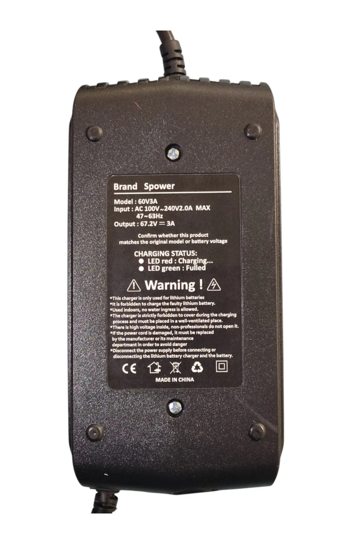 Onvo RX5-RX7-RX8 Uyumlu Elektrikli Scooter Şarj Aleti 67.2V 3A Onvo RX5-RX7-RX8 Uyumlu Elektrikli Scooter Şarj Aleti 67.2V 3A