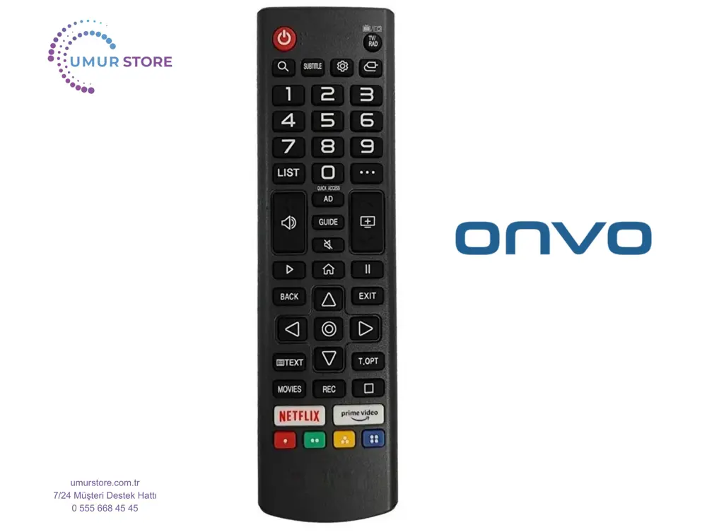 Onvo Webos Televizyon Uyumlu Kumanda-Mikrofonsuz