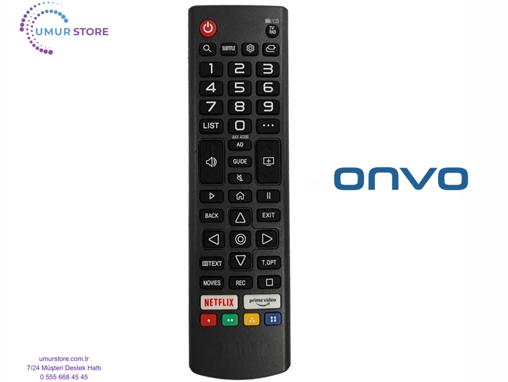 Onvo Webos Televizyon Uyumlu Kumanda-Mikrofonsuz Onvo Webos Televizyon Uyumlu Kumanda-Mikrofonsuz