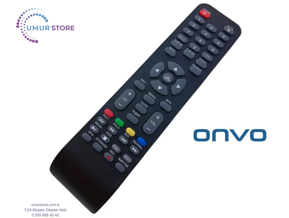 Onvo Zeyd Onvo Uydu Alıcılı LED Televizyon Kumandası