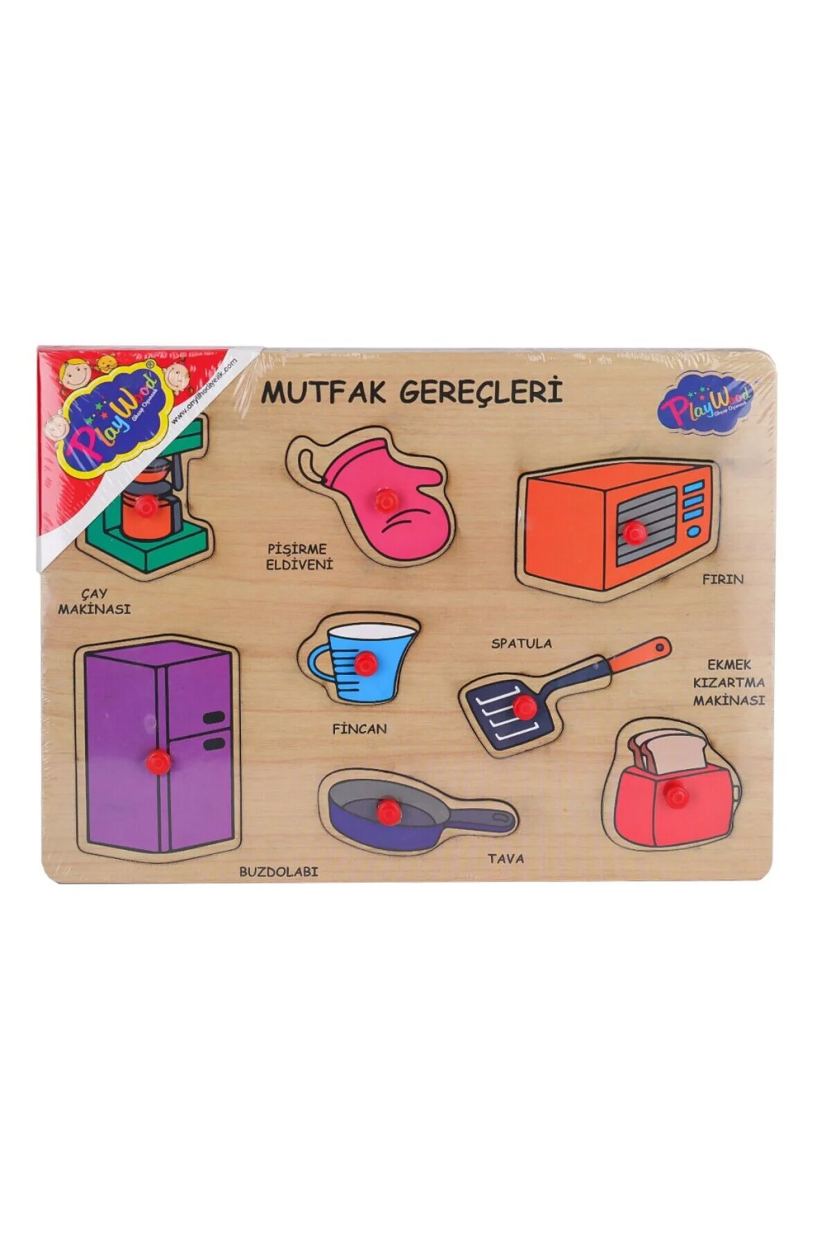 ONY-168-169 Ahşap Tutmalı Mutfak Gereçleri - Oyuncak