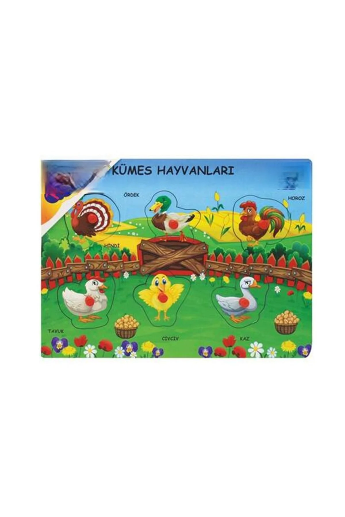 ONY-191-192-193 AHŞAP TUTMALI ÇİFTLİK SEVİMLİ KÜMES HAYVANLARI