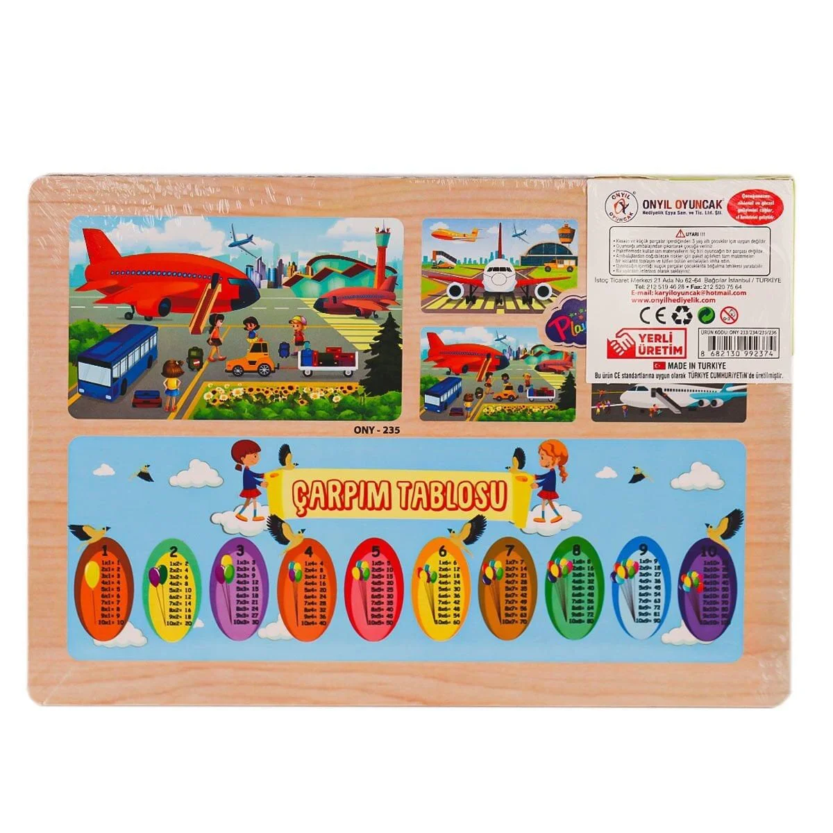 ONY-233-234-235-236 Ahşap Eğitici Puzzle Haalanı -Onyıl Oyuncak Fiyatı, Yorumları ve Özellikleri