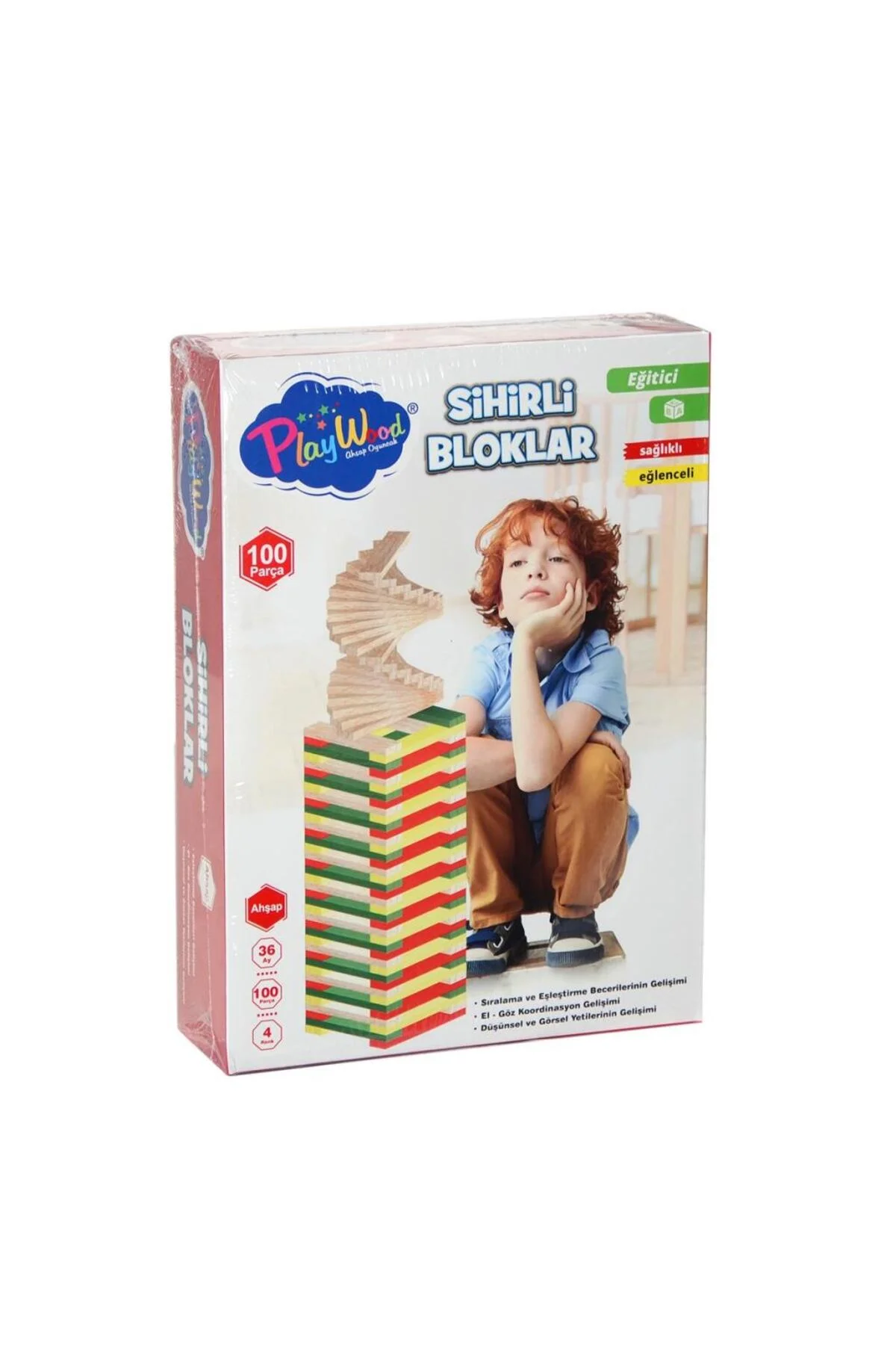 ONY-358 Ahşap 100 Parça Sihirli Bloklar ONY-358 Ahşap 100 Parça Sihirli Bloklar - Görsel 2