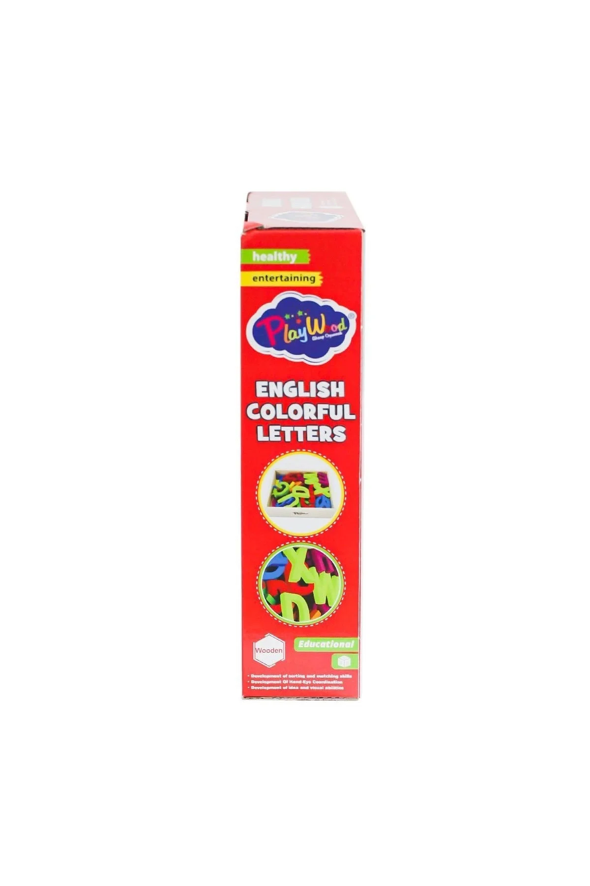 ONY-402 Ahşap Renkli Harfler 33 Parça