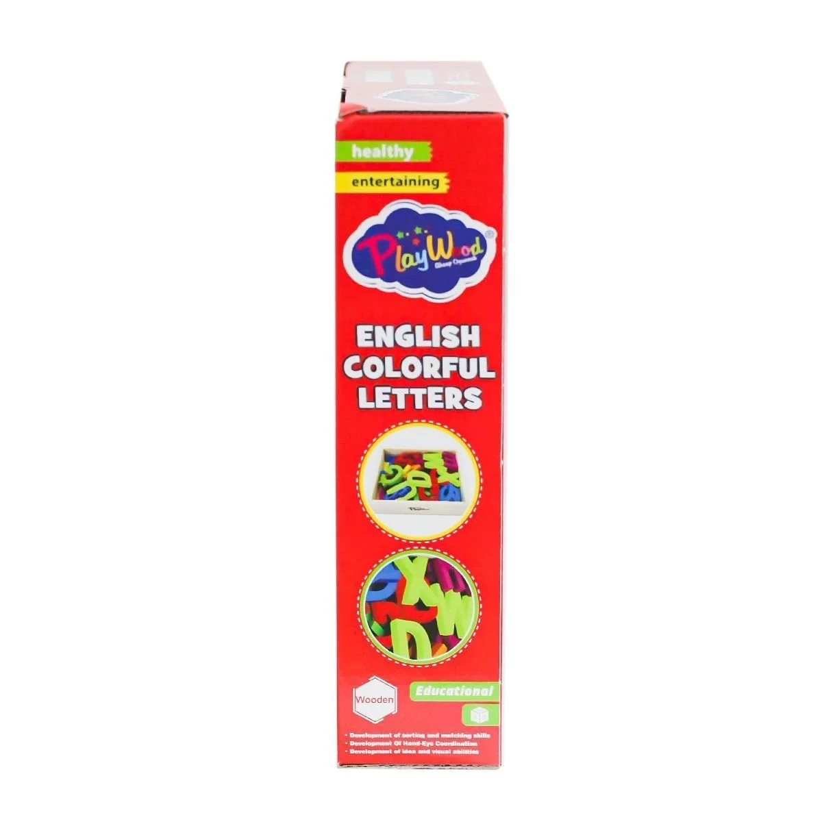 ONY-402 Ahşap Renkli Harfler 33 Parça