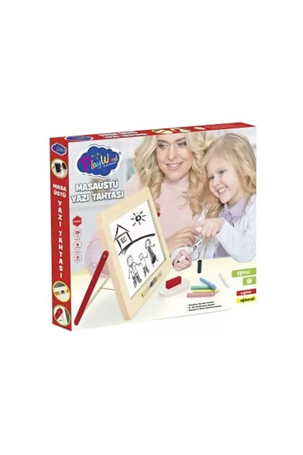 ONY Kutuda Ahşap Masa Üstü Yazı Tahtası