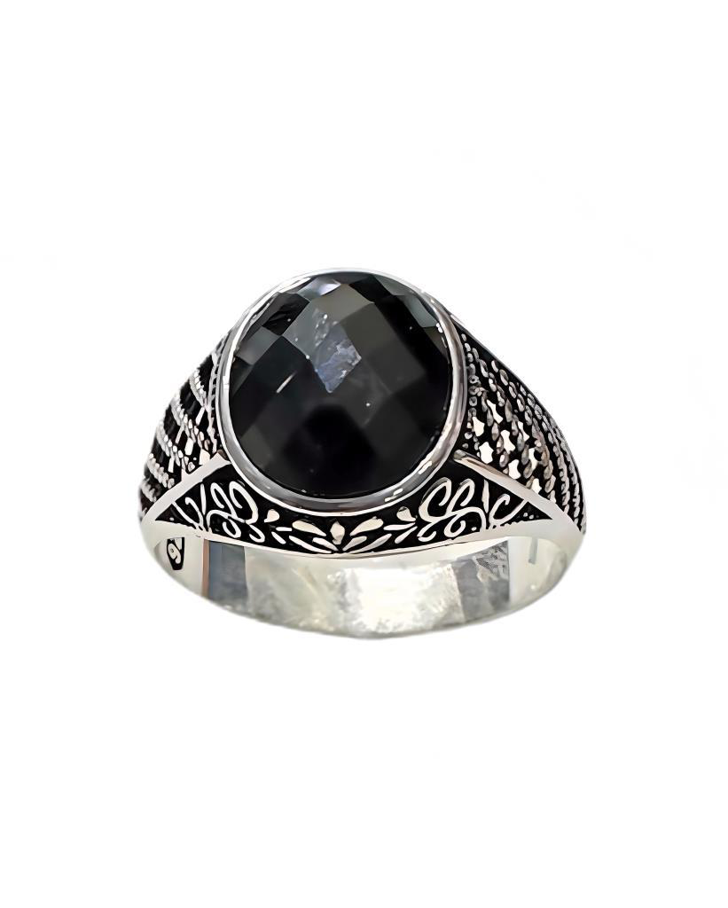 Onyx Taşlı Gümüş Yüzük 240053754G09Y Onyx Taşlı Gümüş Yüzük 240053754G09Y
