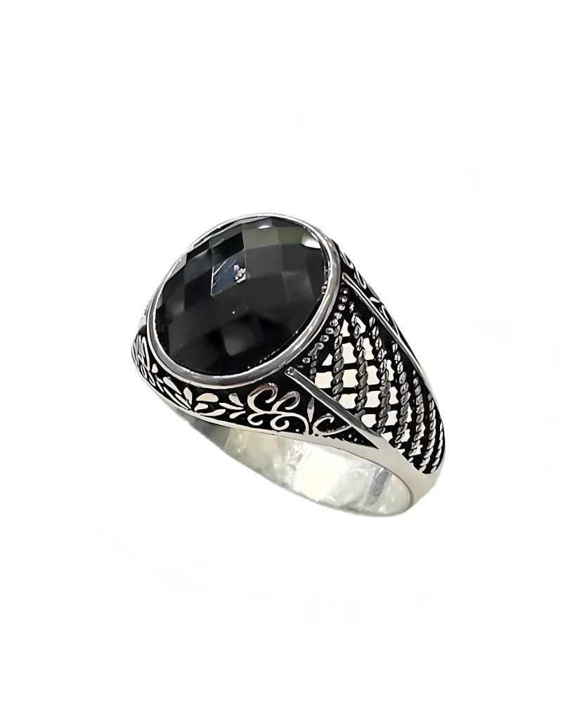 Onyx Taşlı Gümüş Yüzük 240053754G09Y Onyx Taşlı Gümüş Yüzük 240053754G09Y
