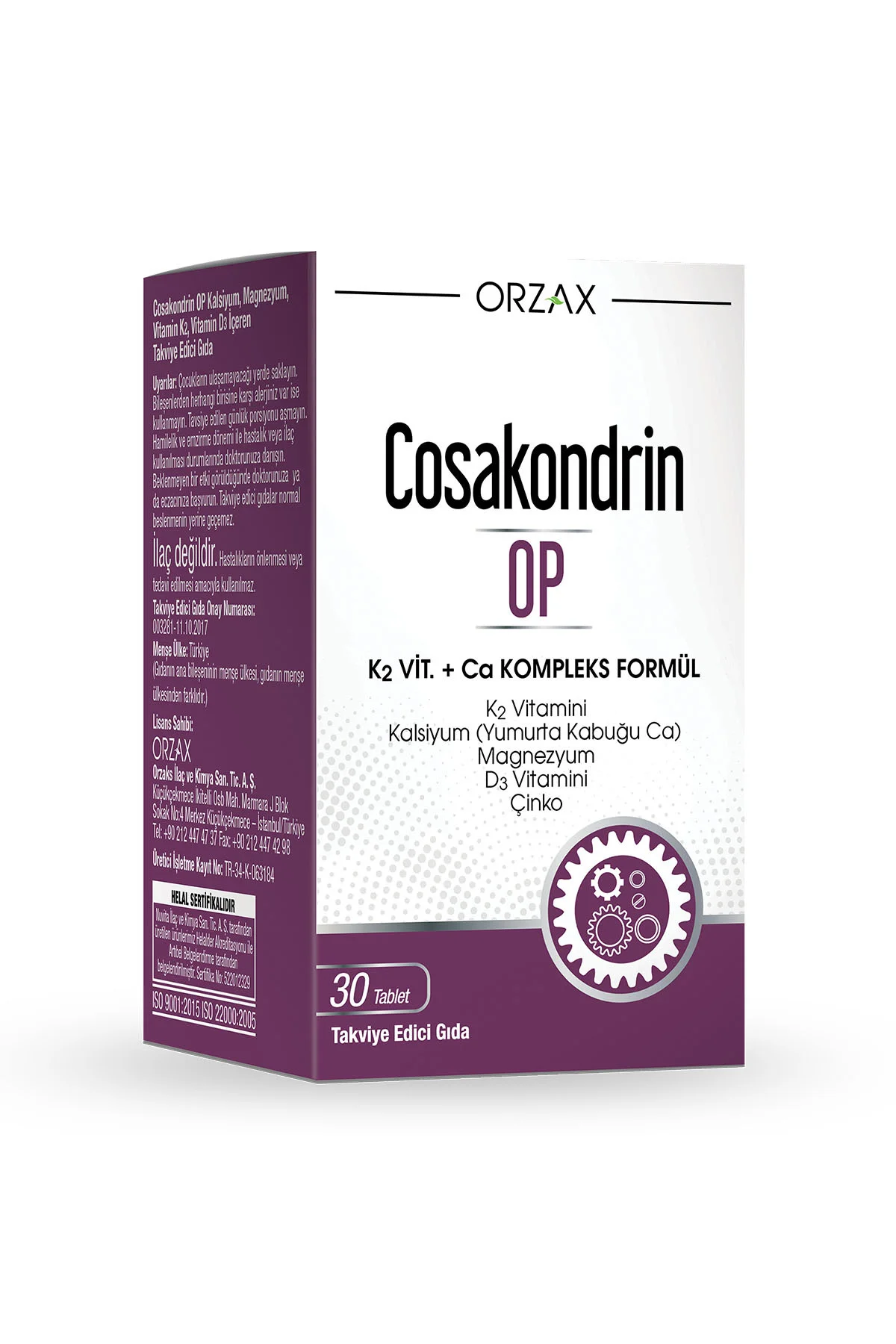 OP K2 Vitamini + Kompleks Formül 30 Tablet