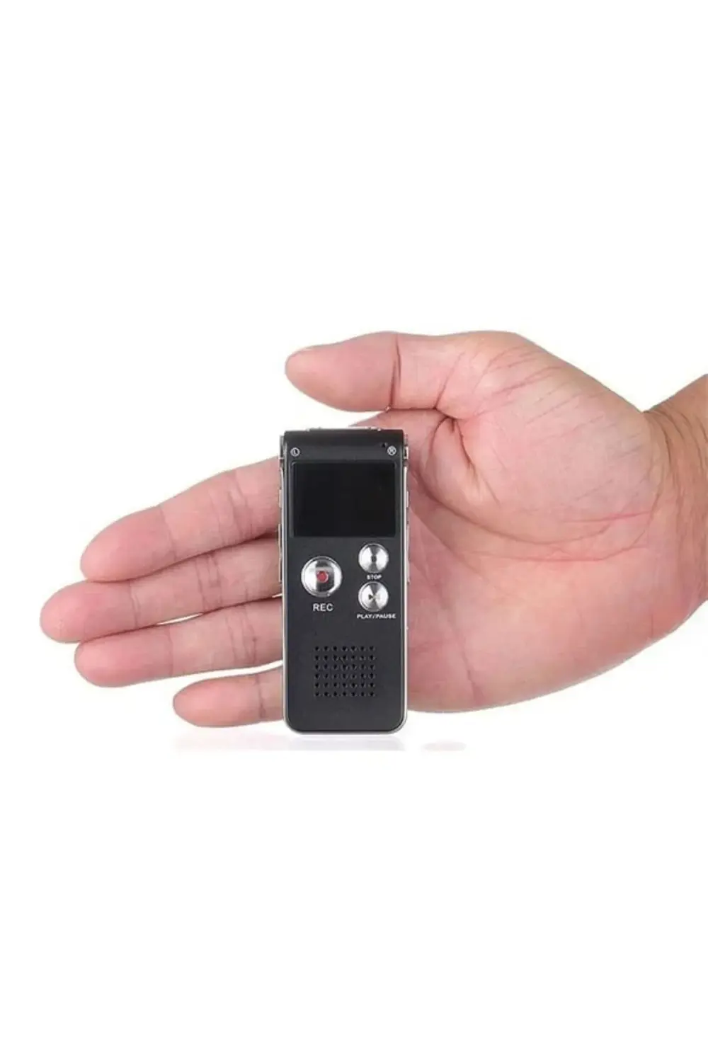 Op1 Kristal Mikrofonlu Ses Kayıt Cihazı Dinleme Cihazı Led Ekranl