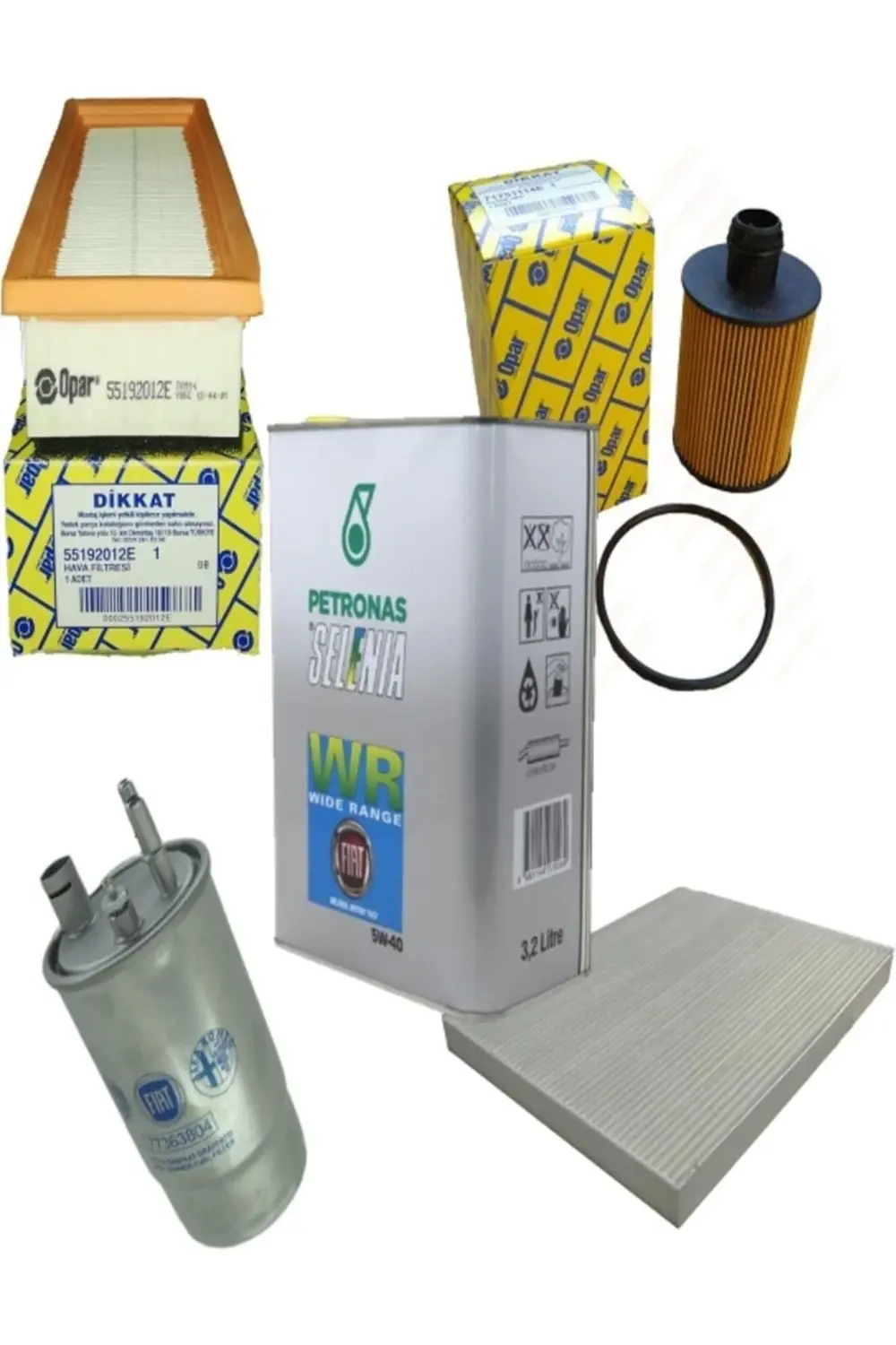 Opar Fiat Grande Punto- 1.3 Jtd Filtre Bakım Seti 2010-201+ 5w30