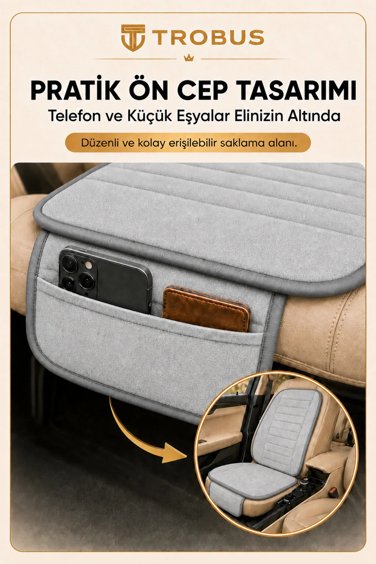 Opel Astra 2000-2004 Baby Face Soft Alcantara Çizgili 7'li Oto Koltuk Minderi Gri Fiyatı, Yorumları ve Özellikleri