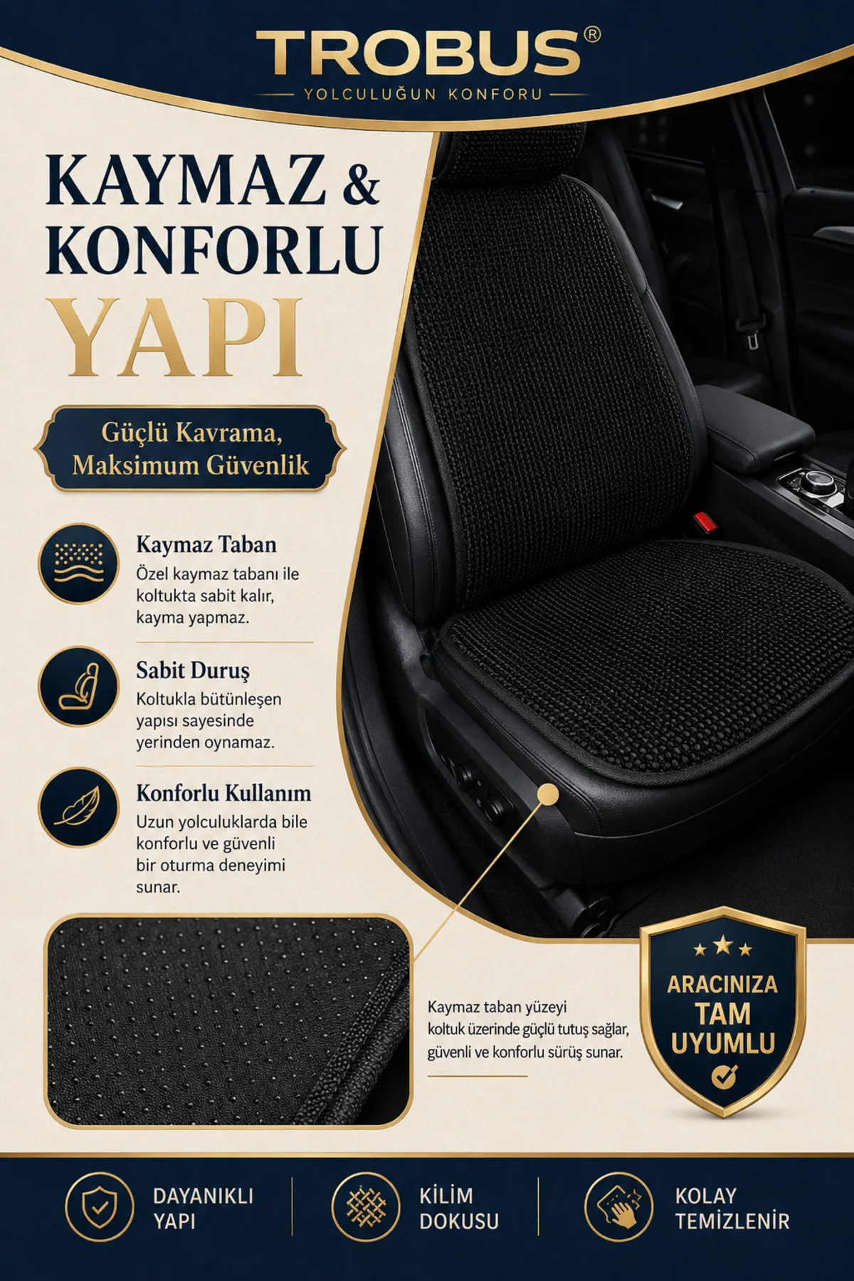 Opel Astra 2011-2015 Örme 3 Parça Minder Terletmez Kaymaz Taban Siyah Fiyatı, Yorumları ve Özellikleri