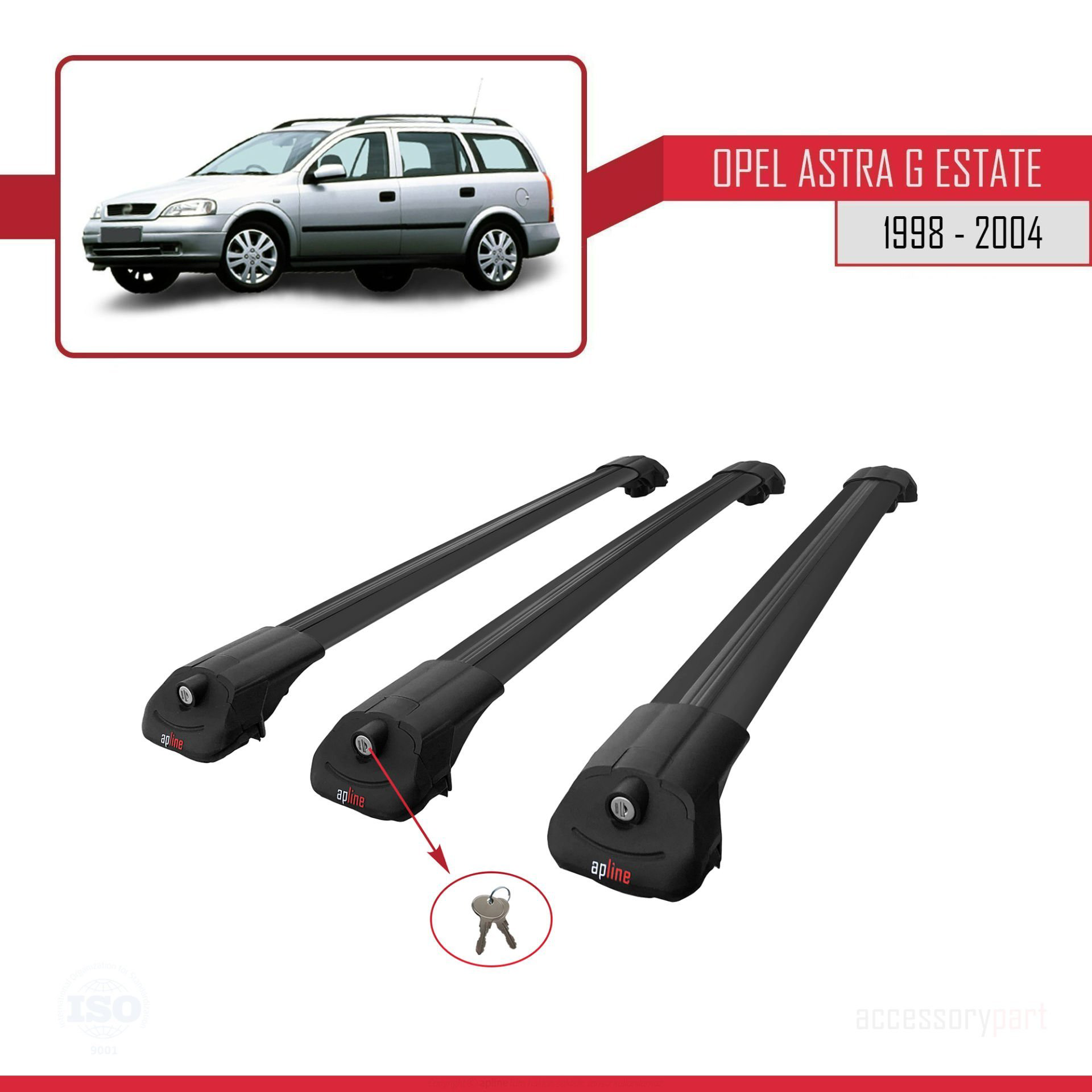 Opel Astra (G) SW 1998-2004 Arası ile uyumlu ACE-1 Ara Atkı Tavan