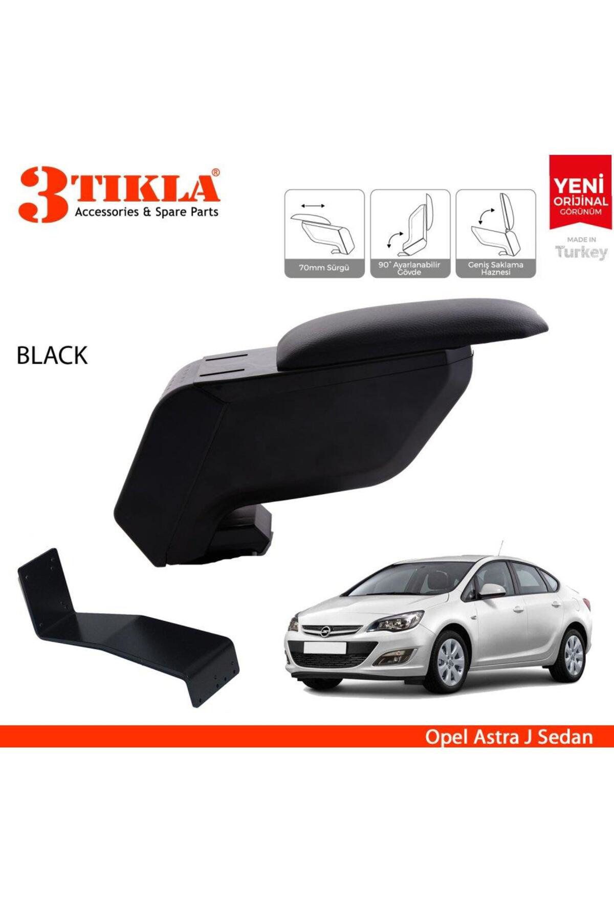 Opel Astra J 2009 Sedan Delmesiz Çelik Ayaklı Siyah Kolçak Kol Da