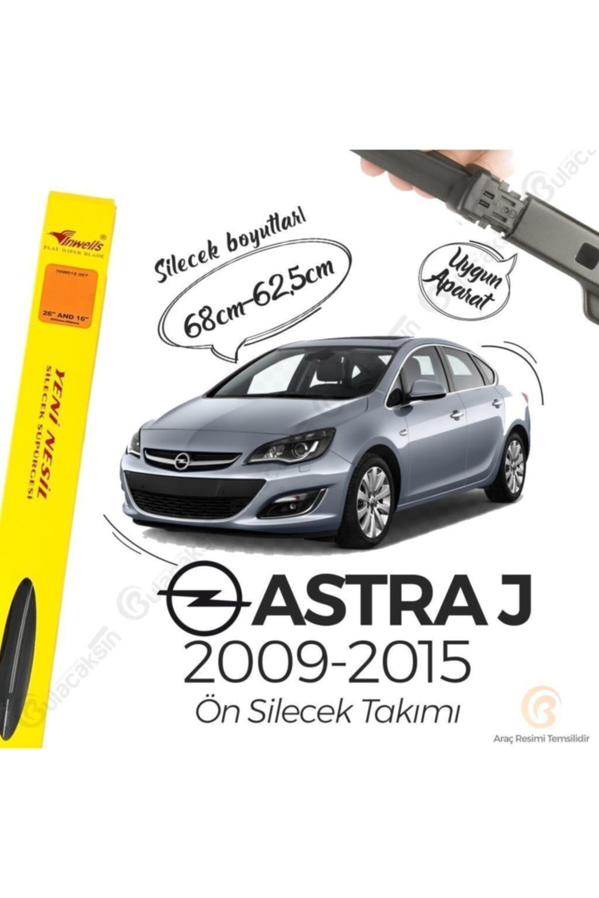 Silecek Opel Astra J Kasa Süpürge Takım