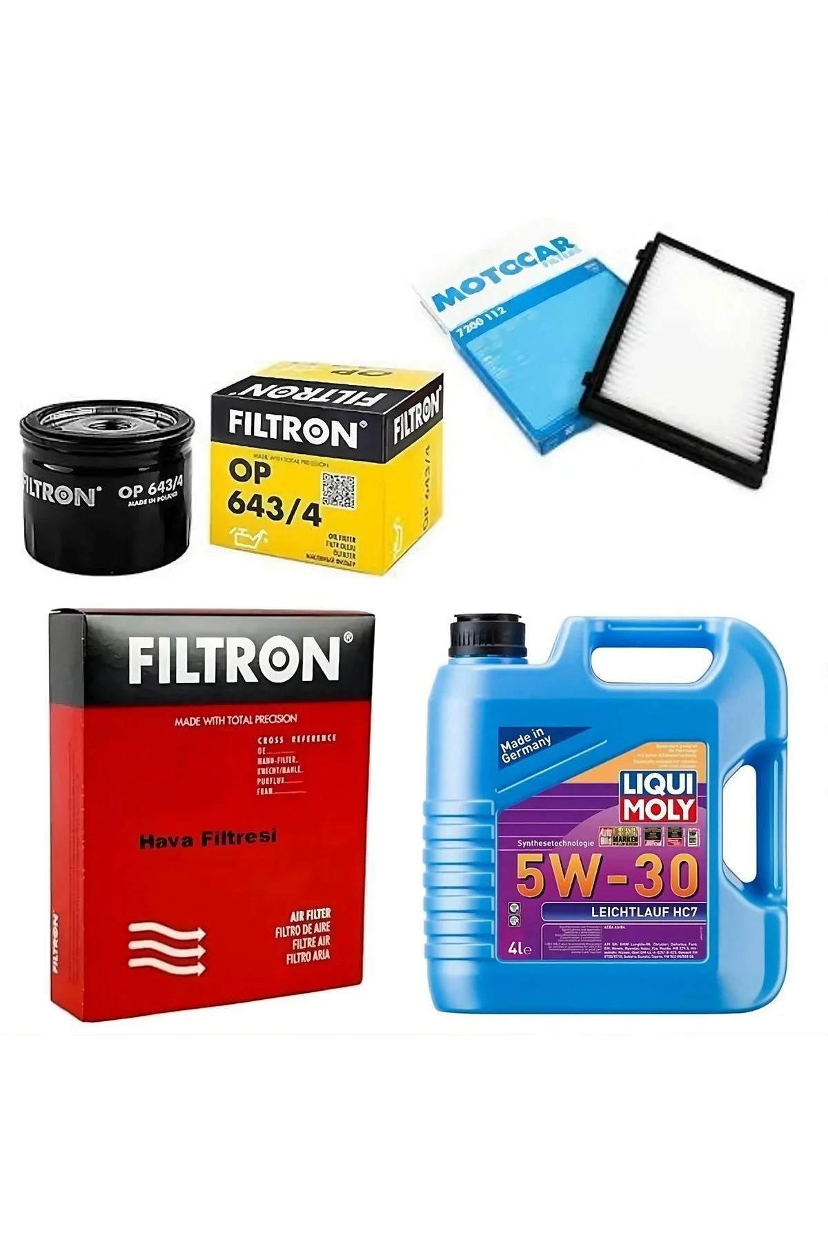 Opel Astra K 1.6 Dizel Filtre Bakım Seti Liqui Moly Motor Yağlı (