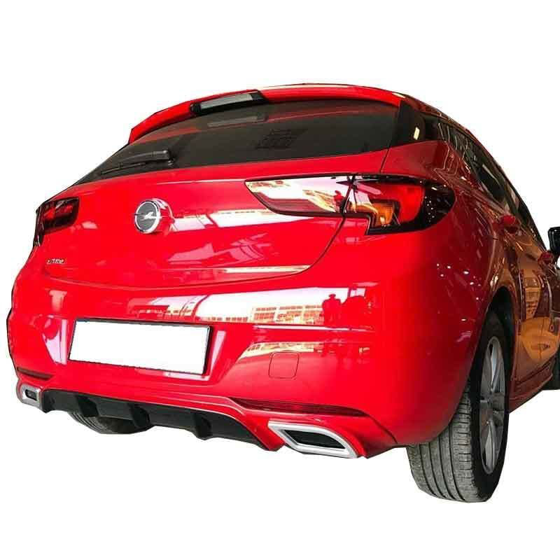 Opel Astra Uyumlu K 2016 Sonrası Egzoz Görünümlü Arka Tampon Eki 
