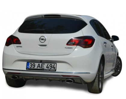 Opel Astra Uyumlu J Hatchback (2013-2015) Makyajlı Arka Tampon Ek
