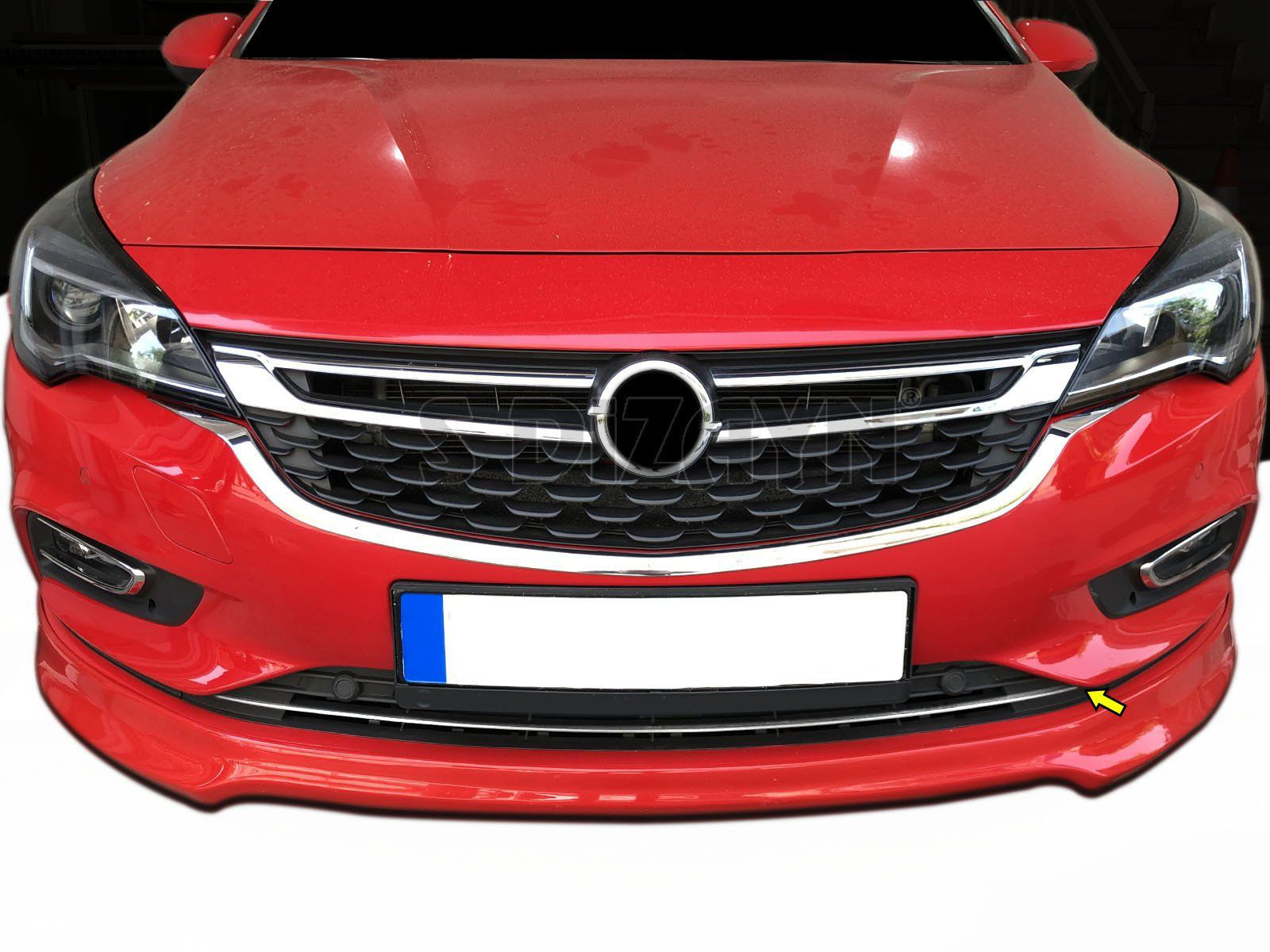 Opel Astra Uyumlu K Hatchback Krom Ön Tampon Alt Çıtası 1 Parça 2