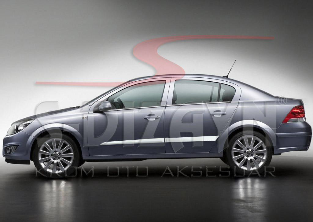 Opel Astra Uyumlu H Sedan Krom Yan Kapı Çıtası 4 Parça 2008 Üzeri Opel Astra Uyumlu H Sedan Krom Yan Kapı Çıtası 4 Parça 2008 Üzeri