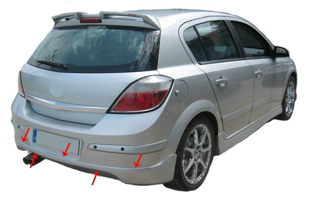 Opel Astra Uyumlu H Hatchback Arka Tampon Altı Fiber 2004 Ve Sonr