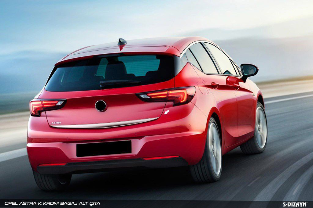 Drs Tuning Opel Astra Uyumlu K Hatchback Krom Bagaj Alt Çita 2015 Üzeri