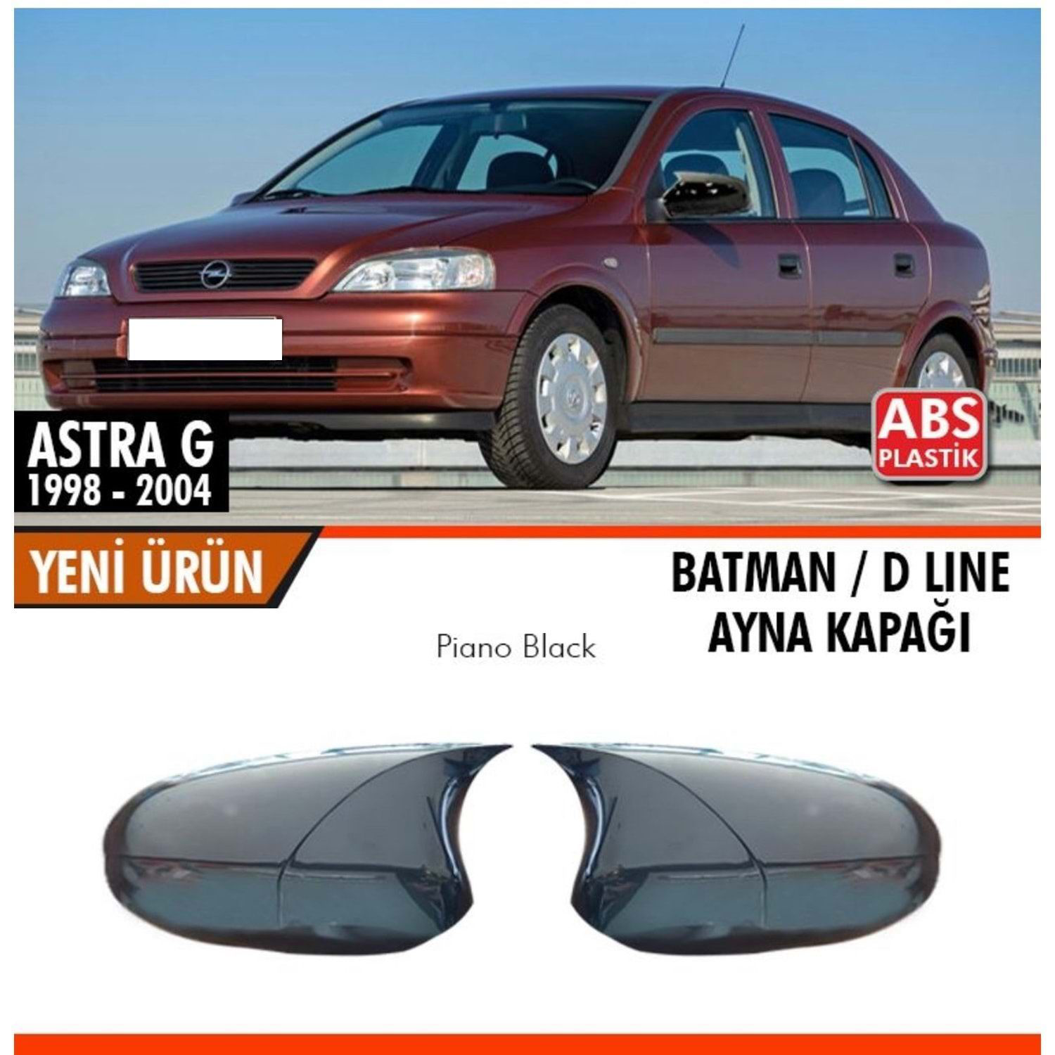 Opel Astra Uyumlu G Batman Ayna Kapağı Piano Black / 1998-2004 Pa