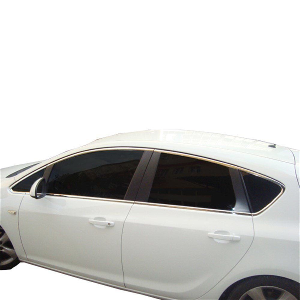 Opel Astra Uyumlu J Hatchback Cam Çerçevesi 12 Parça Krom (Geniş)
