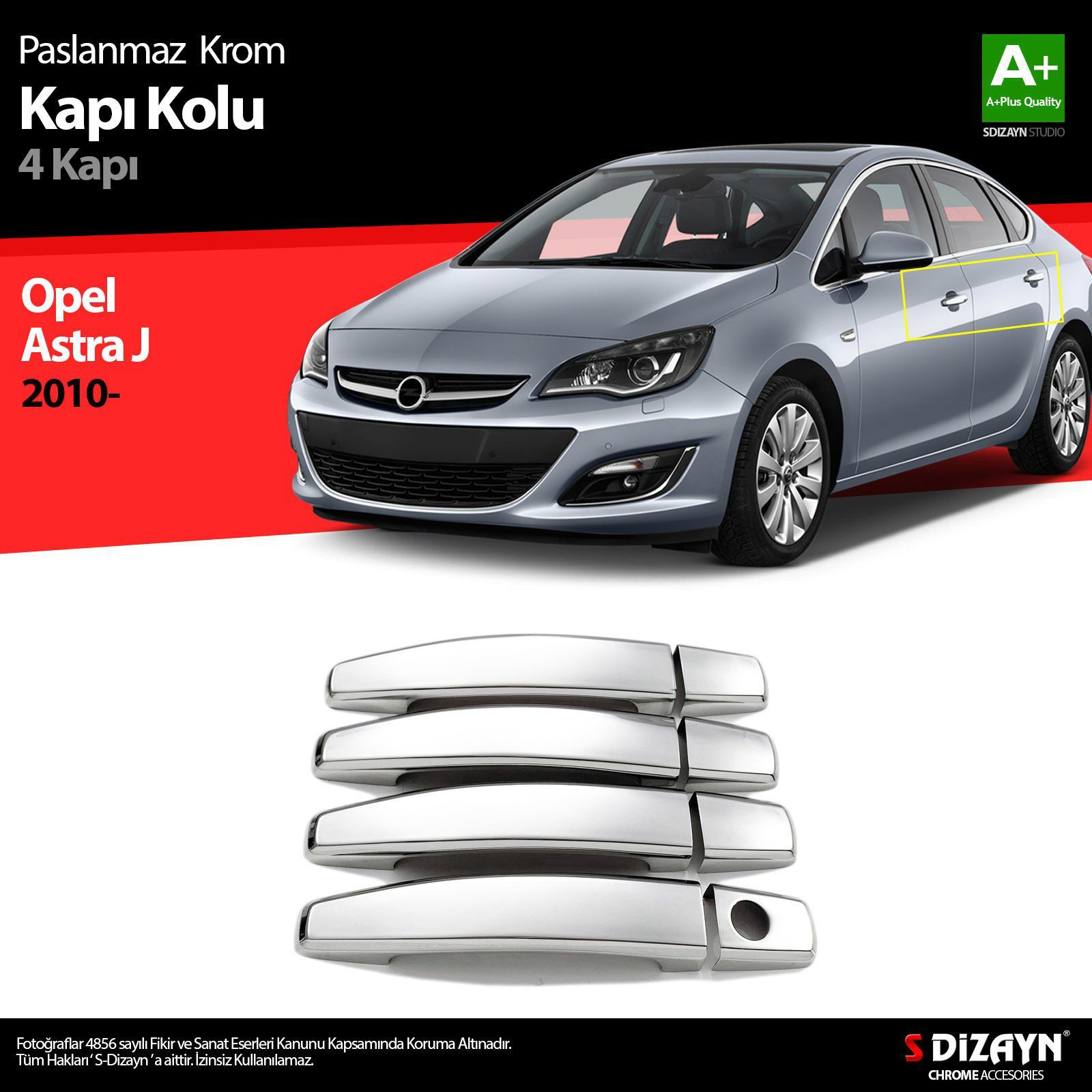 Opel Astra Uyumlu J Krom Kapı Kolu 4 Kapı 2010 Üzeri A+Kalite Opel Astra Uyumlu J Krom Kapı Kolu 4 Kapı 2010 Üzeri A+Kalite