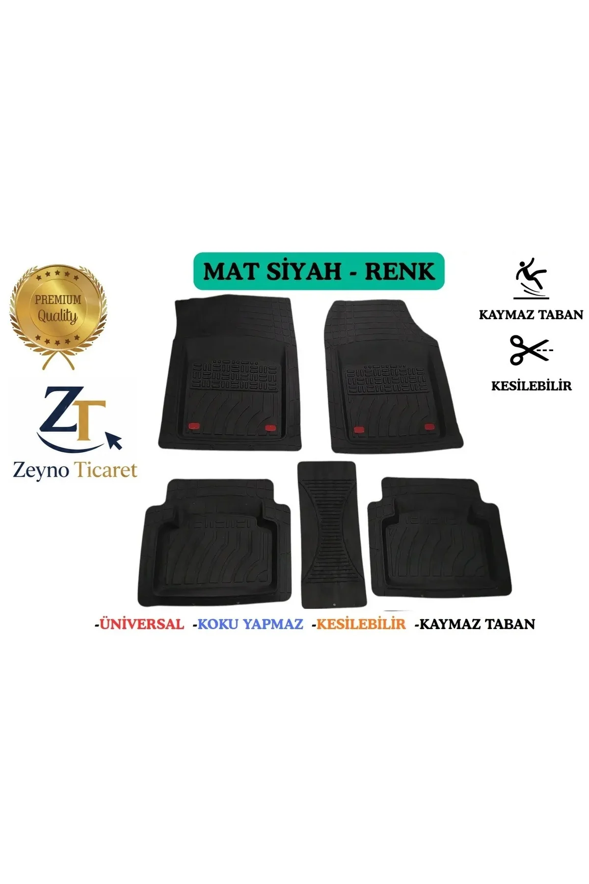 Opel Combo Combi 2007 Uyumlu 4 Cm Derin Havuzlu 3D Universal Oto Paspas Siyah