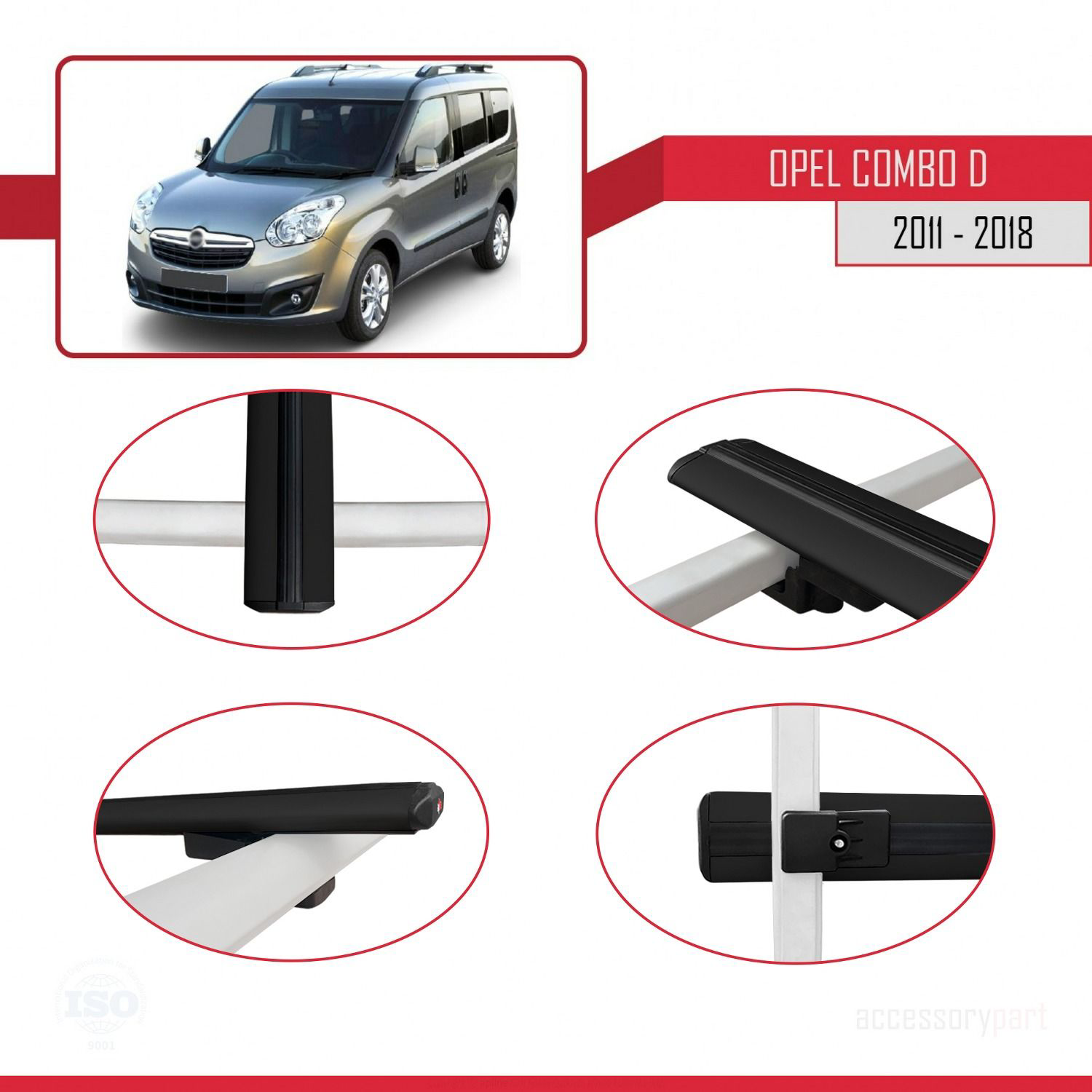 Opel Combo (D) 2012-2018 Arası ile uyumlu Basic Model Ara Atkı Ta