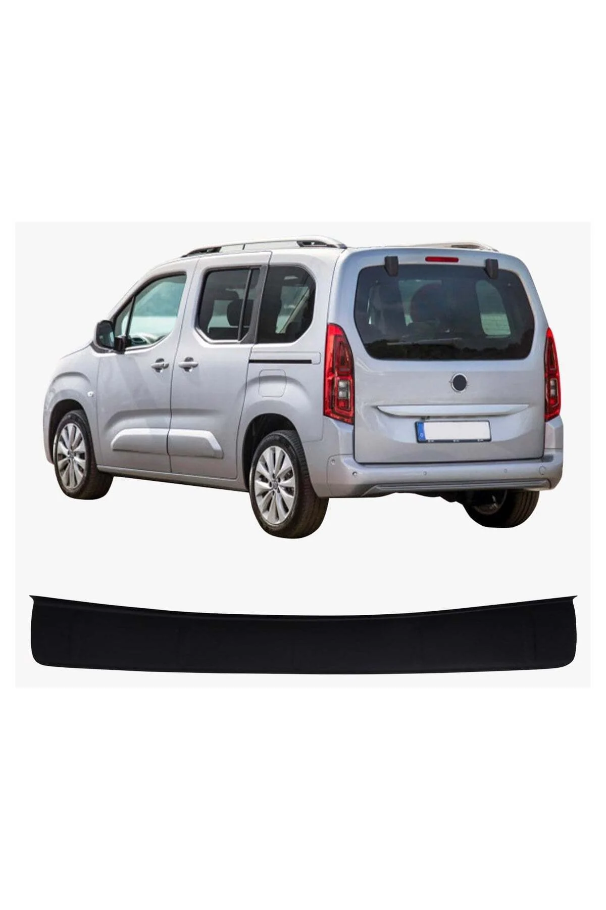 Opel Combo E 2018 ve Sonrası Uyumlu Arka Tampon Eşiği Koruma ABS Mat Siyah Opel Combo E 2018 ve Sonrası Uyumlu Arka Tampon Eşiği Koruma ABS Mat Siyah - Görsel 2