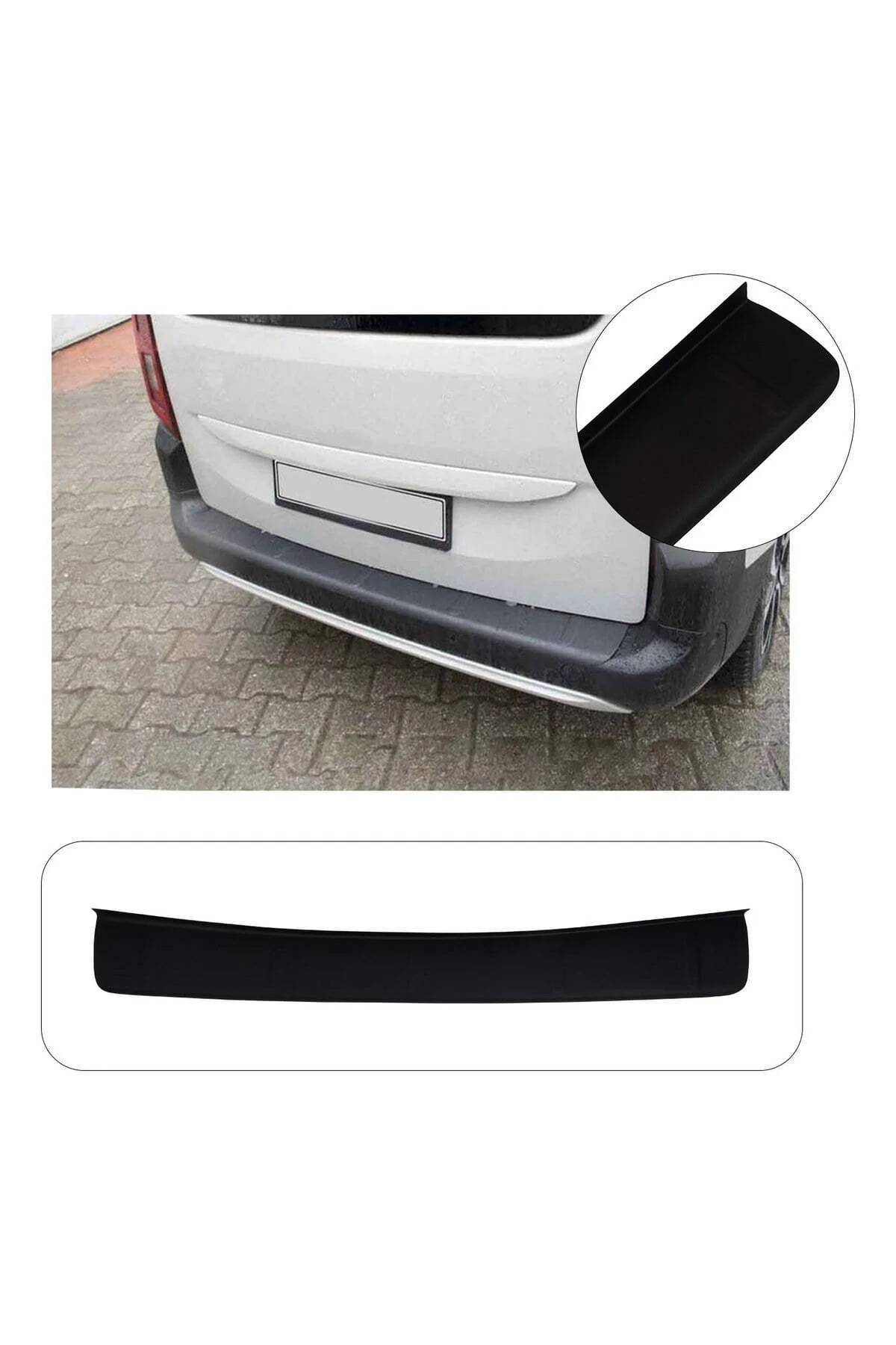 Opel Combo E 2018 ve Sonrası Uyumlu Arka Tampon Eşiği Koruma ABS Parlak Siyah Opel Combo E 2018 ve Sonrası Uyumlu Arka Tampon Eşiği Koruma ABS Parlak Siyah