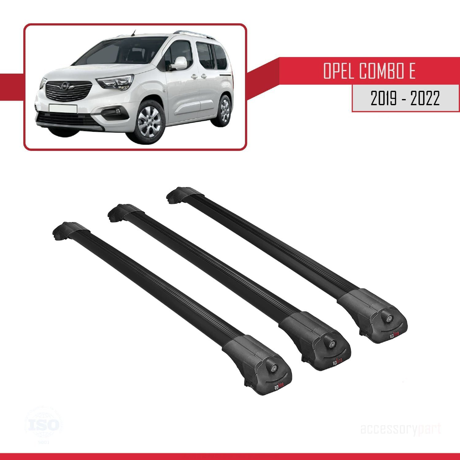 Opel Combo (E) 2019-2022 Arası ile uyumlu ACE-1 Ara Atkı Tavan Ba