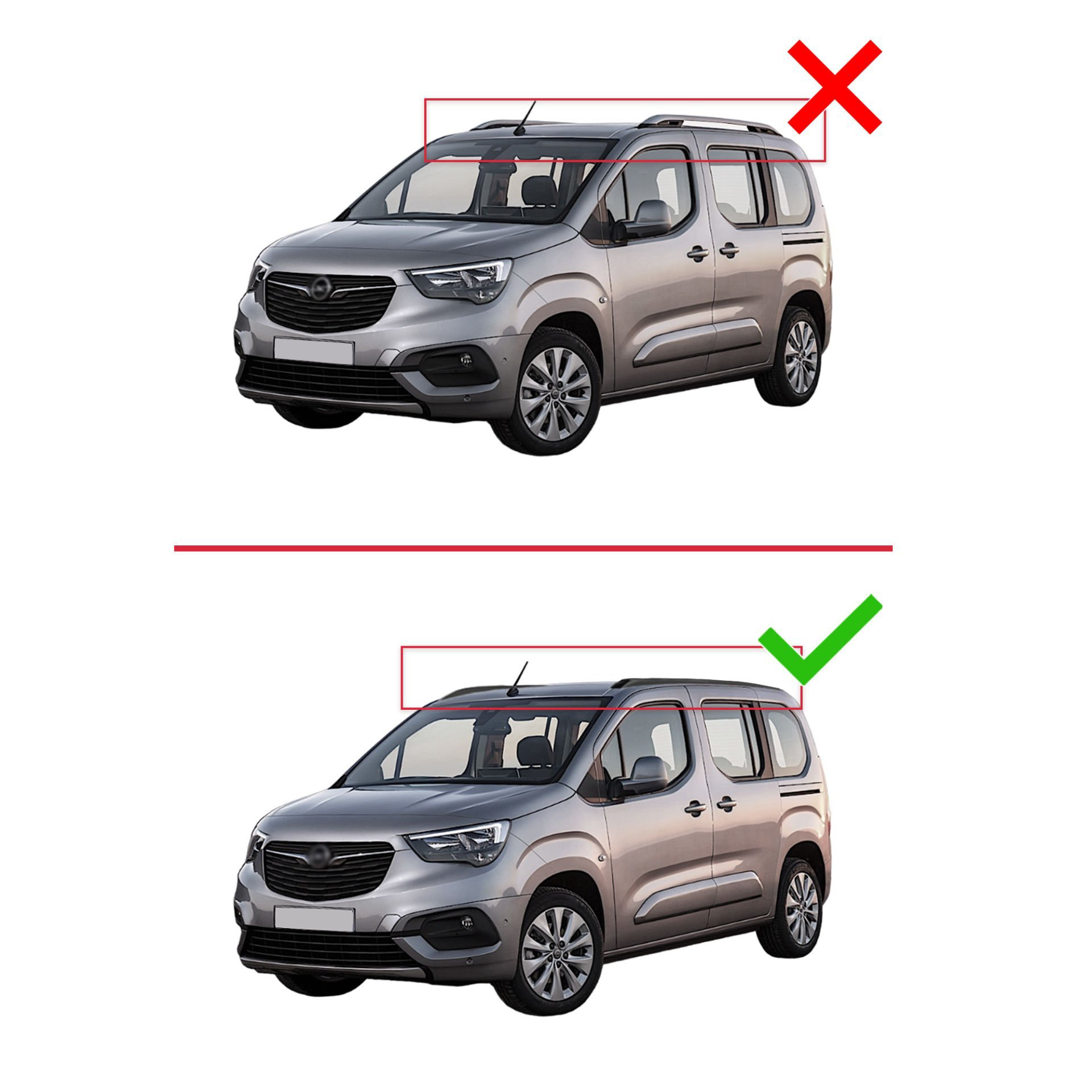 Opel Combo (E) Life 2023 ve Sonrası ile uyumlu ACE-2 Ara Atkı Tav