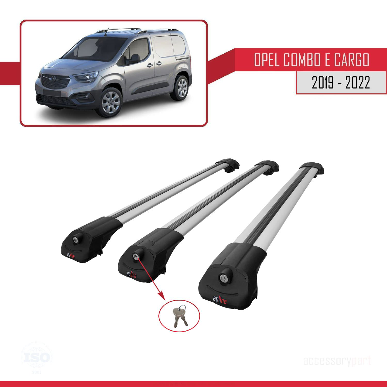 Opel Combo (E) PANELVAN 2019-2022 Arası ile uyumlu ACE-1 Ara Atkı