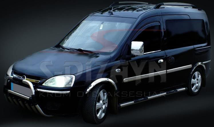 Opel Combo Uyumlu C Krom Yan Kapı Çıtası 4 Parça 2001-2011 Opel Combo Uyumlu C Krom Yan Kapı Çıtası 4 Parça 2001-2011