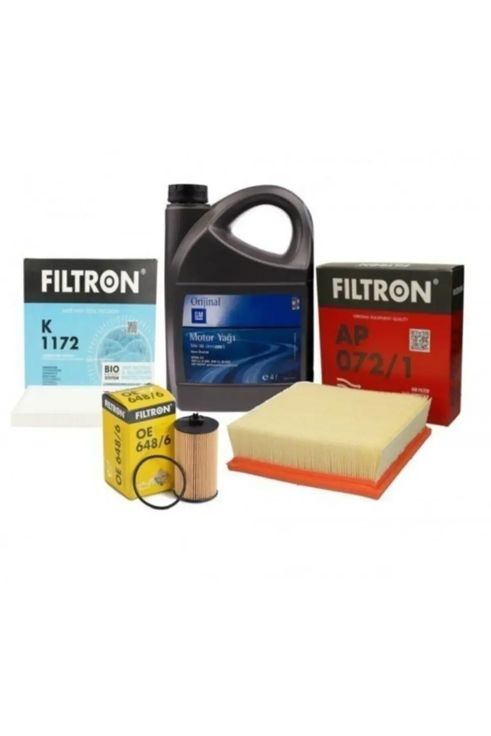 Opel Corsa D (1.2 / 1.4) Benzinli Periyodik Bakım Seti Gm 5w30 4l