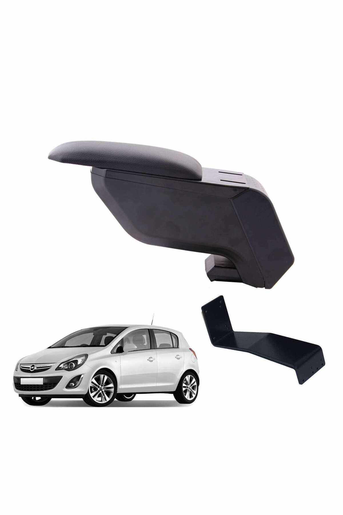 Opel Corsa D 2006 Delmesiz Çelik Ayaklı Siyah Kolçak Kol Dayama