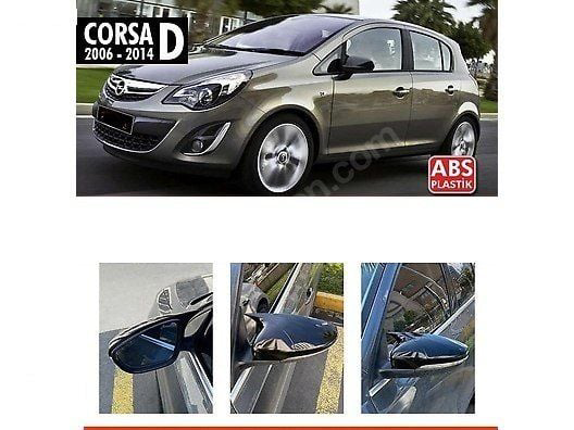 Opel Corsa Uyumlu D (2011-2014) Batman Yarasa Ayna Kapağı (Parlak