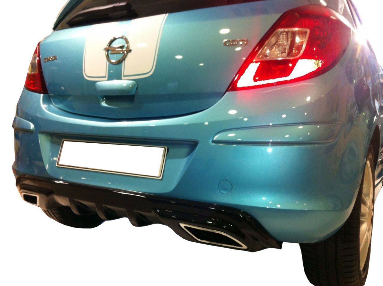 Opel Corsa Uyumlu D (2007-2015) Egzoz Görünümlü Arka Tampon Eki -