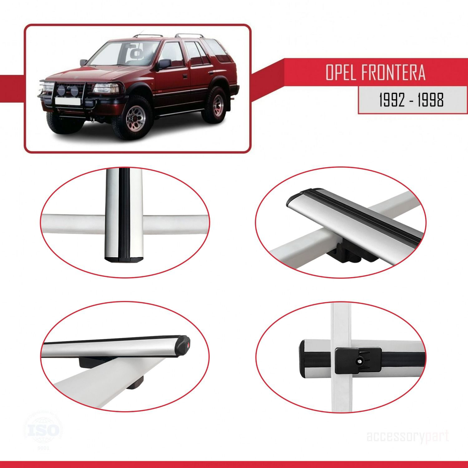 Opel Frontera 1992-1998 Arası ile uyumlu Basic Model Ara Atkı Tav