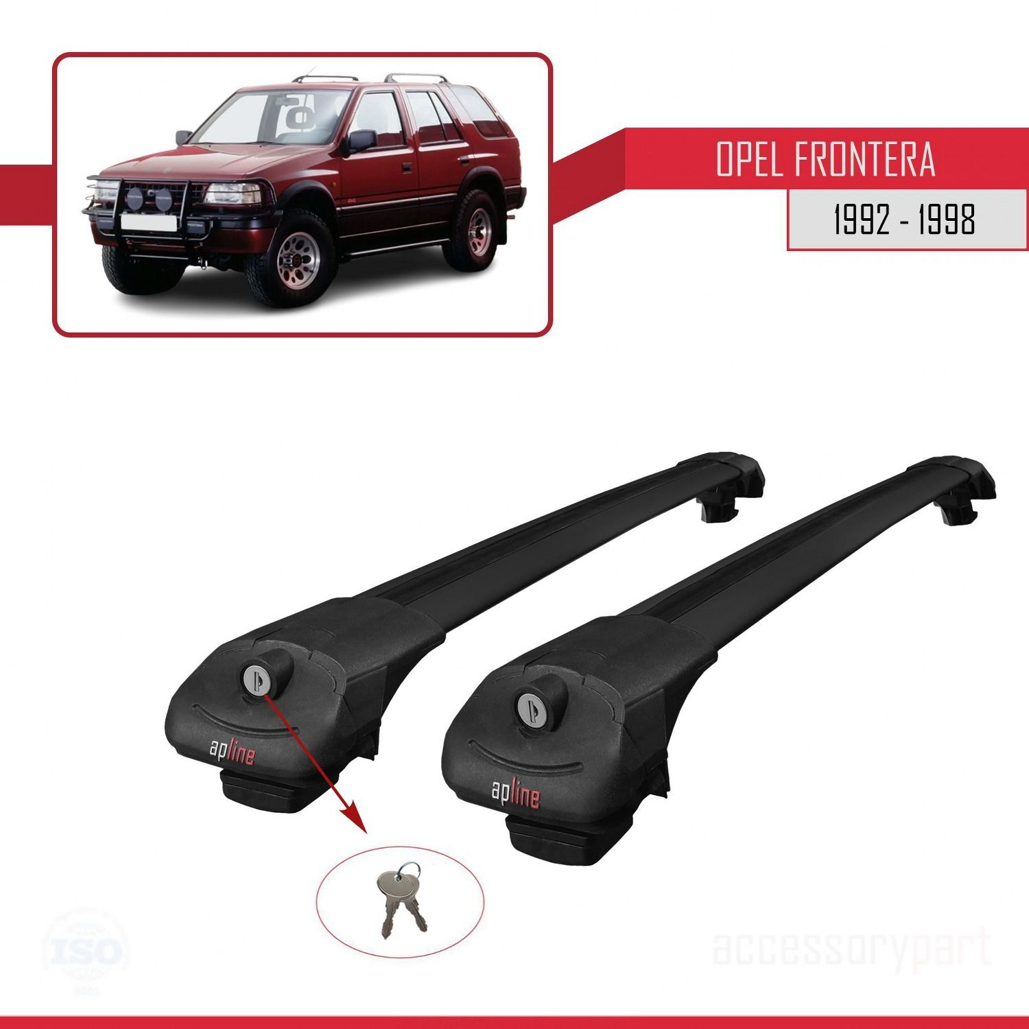 Opel Frontera 1992-1998 Arası ile uyumlu ACE-1 Ara Atkı Tavan Bar