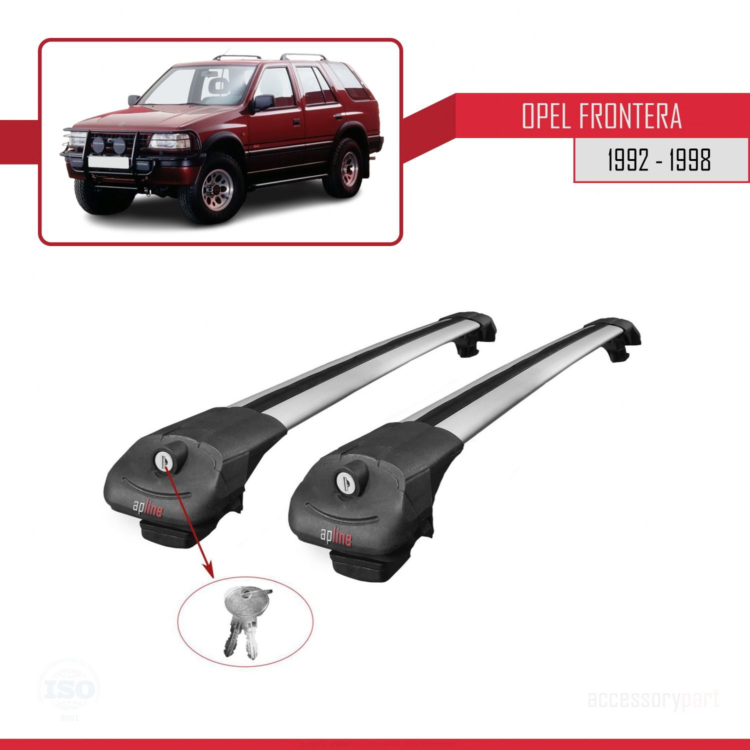 Opel Frontera 1992-1998 Arası ile uyumlu ACE-1 Ara Atkı Tavan Bar