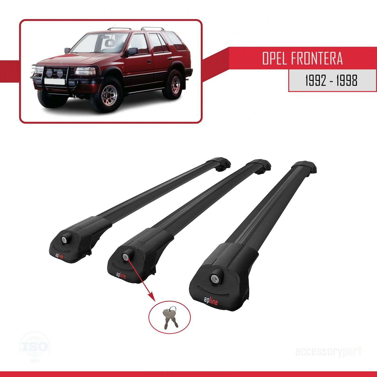 Opel Frontera 1992-1998 Arası ile uyumlu ACE-1 Ara Atkı Tavan Bar