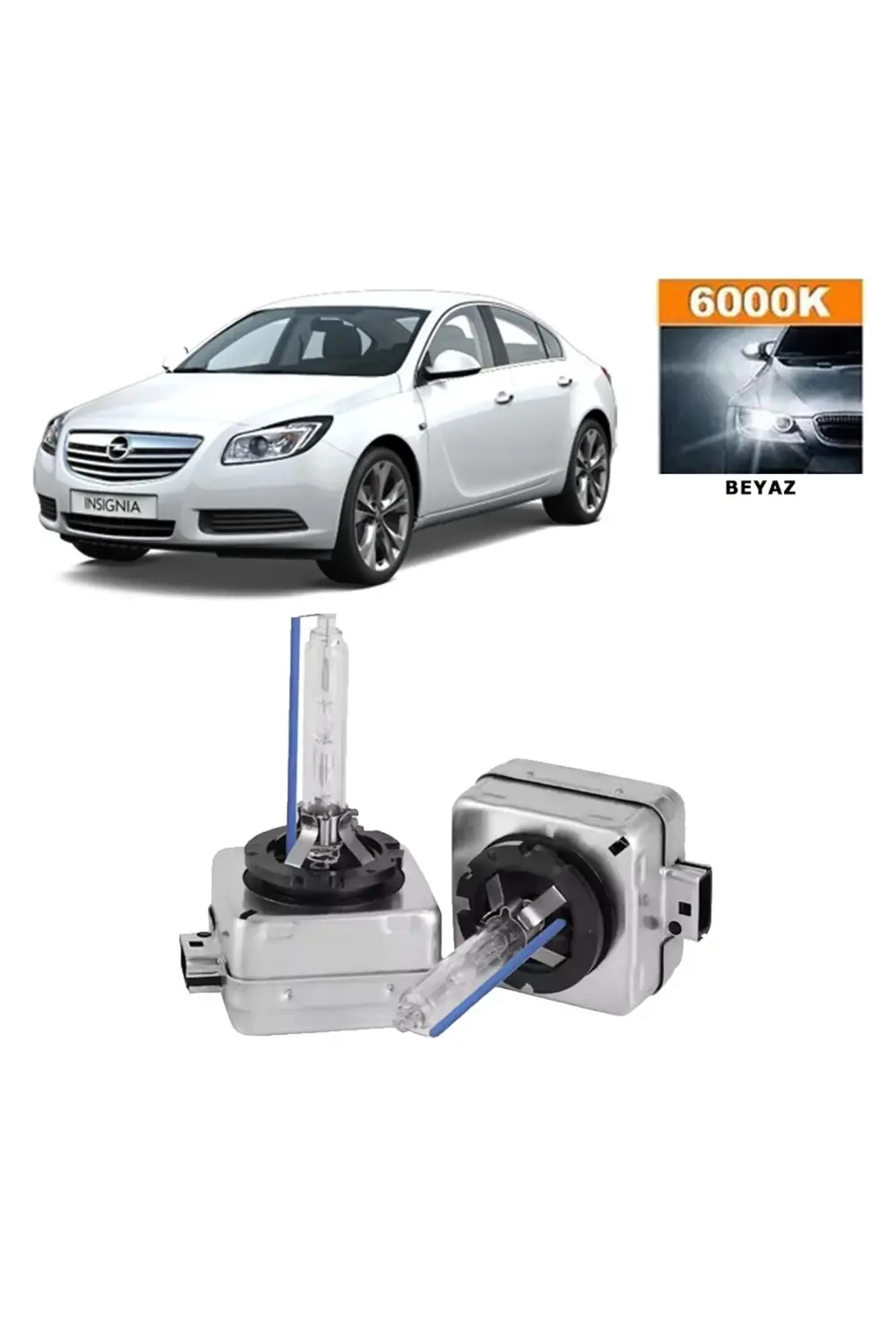 Opel Insignia Xenon 2008-2013 D1s / D1r 6000k Beyaz Hıd Xenon Amp